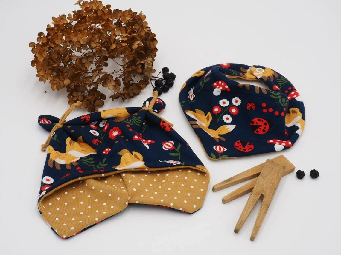WALDTIERE NAVY Strampler 3er Set