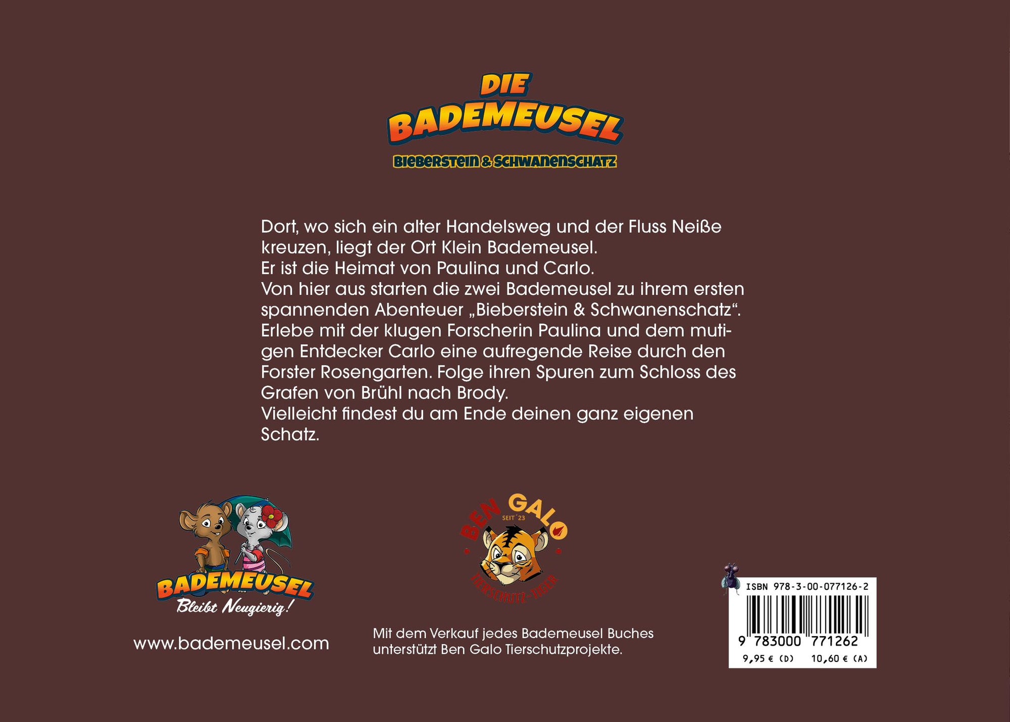 Kinderbuch "Die Bademeusel - Bieberstein & Schwanenschatz"