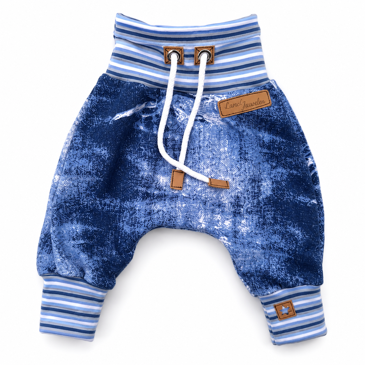 Handgefertigte Pumphose Jeansstyle Blau | Land-Juwelen