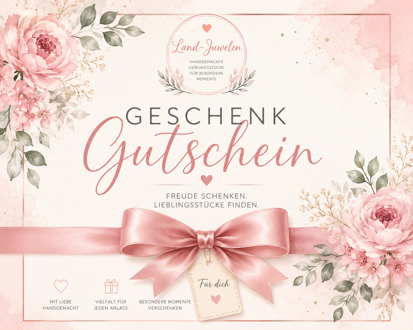 🎁 Land-Juwelen Geschenkgutschein