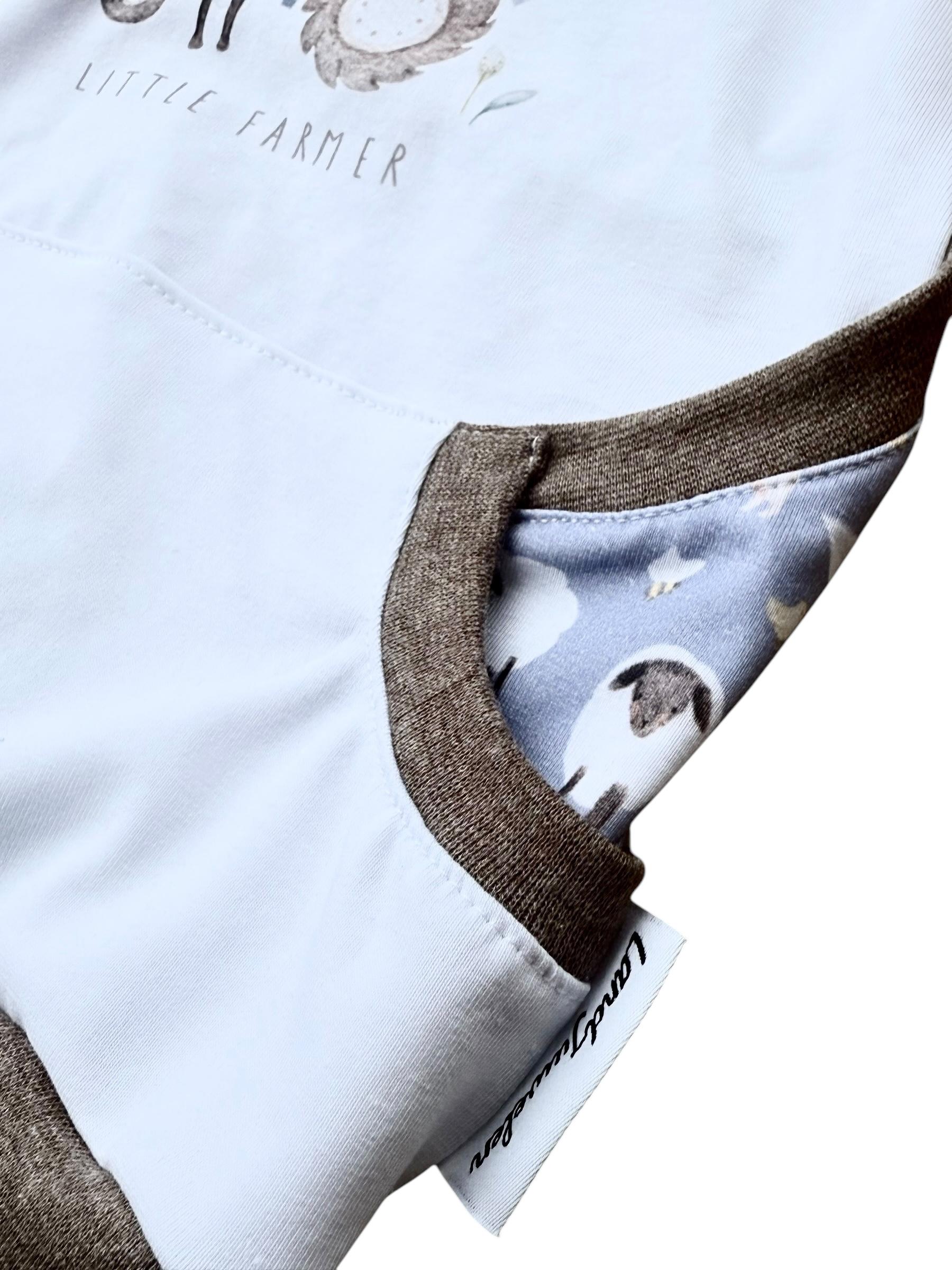 Kinder Hoodie Bauernhof „Kleine Hofhelden“ – gemütlicher Kapuzenpullover mit Traktor & Tieren